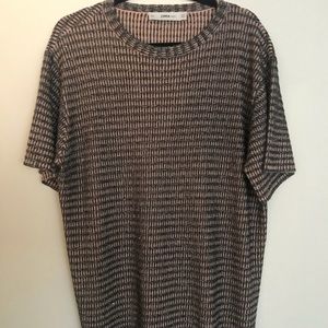 Zara metallic T-shirt dress